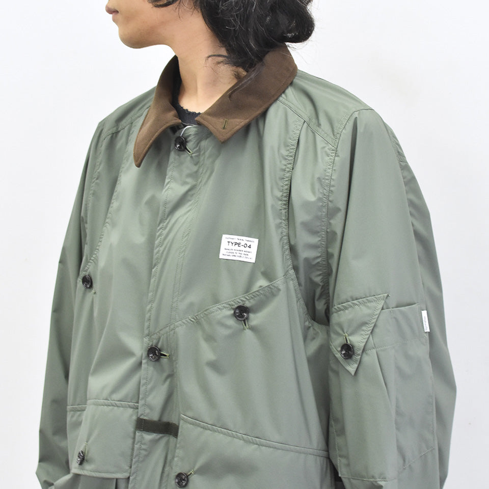 elephant TRIBAL fabrics / Shell Hunting JKT - CELADON
