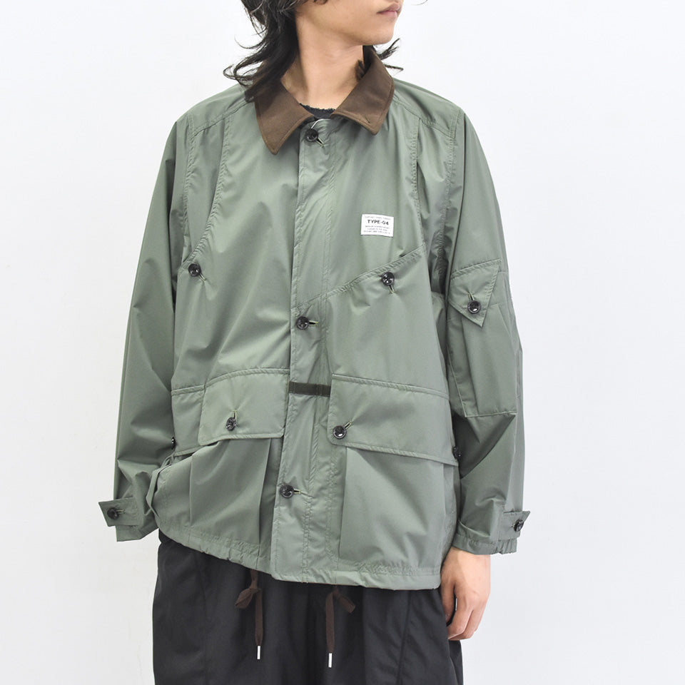 elephant TRIBAL fabrics / Shell Hunting JKT - CELADON