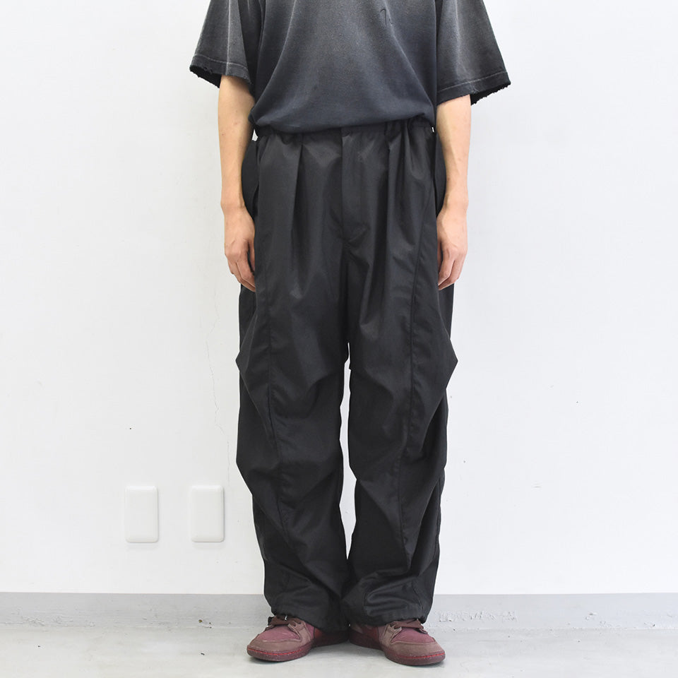 elephant TRIBAL fabrics / 3D Snow Camo Nylon Pants - BLACK