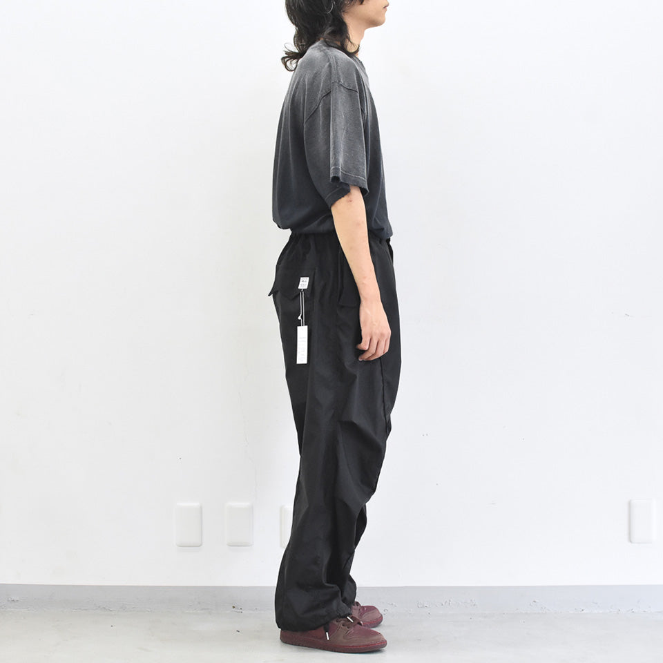 elephant TRIBAL fabrics / 3D Snow Camo Nylon Pants - BLACK