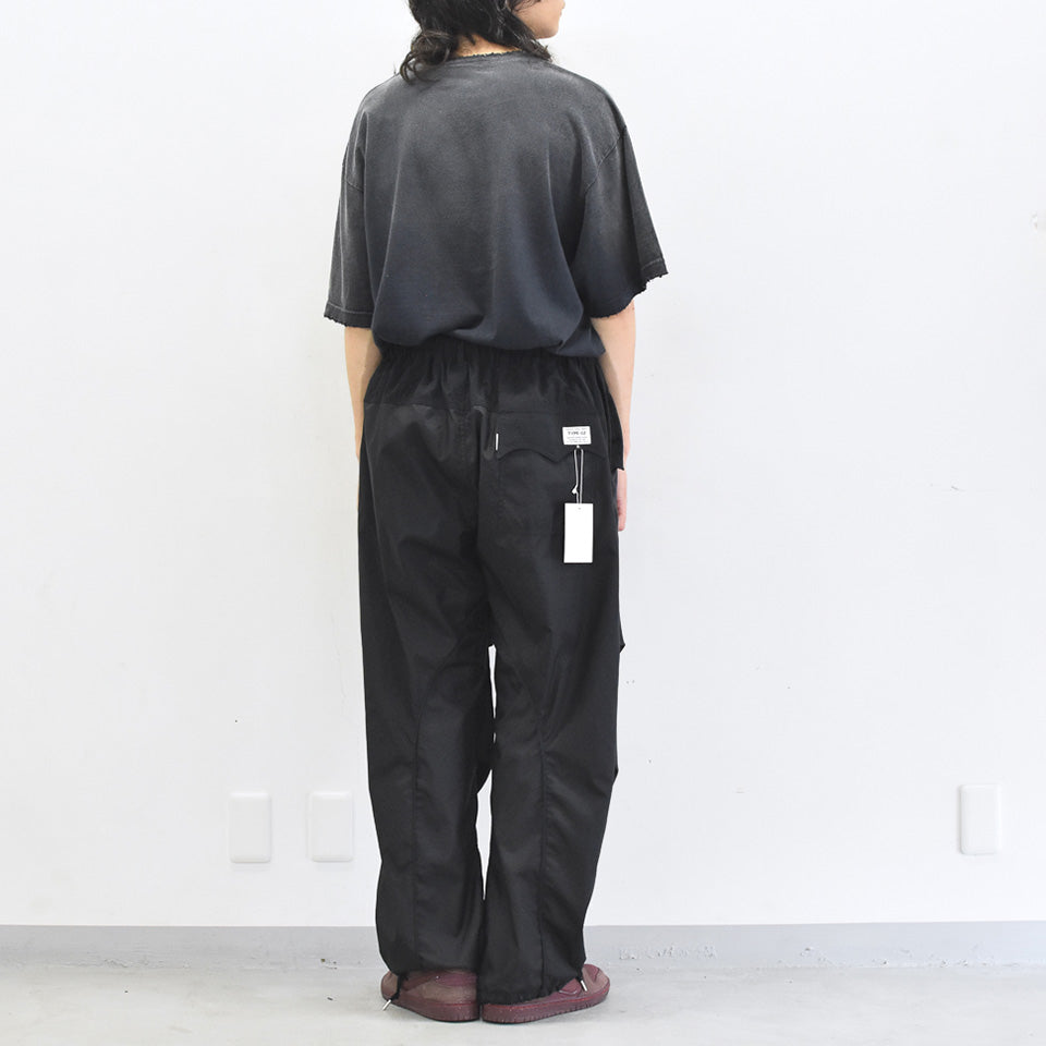 elephant TRIBAL fabrics / 3D Snow Camo Nylon Pants - BLACK