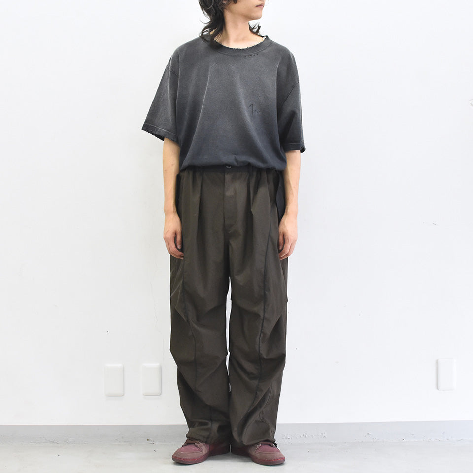 elephant TRIBAL fabrics / 3D Snow Camo Nylon Pants - BROWN