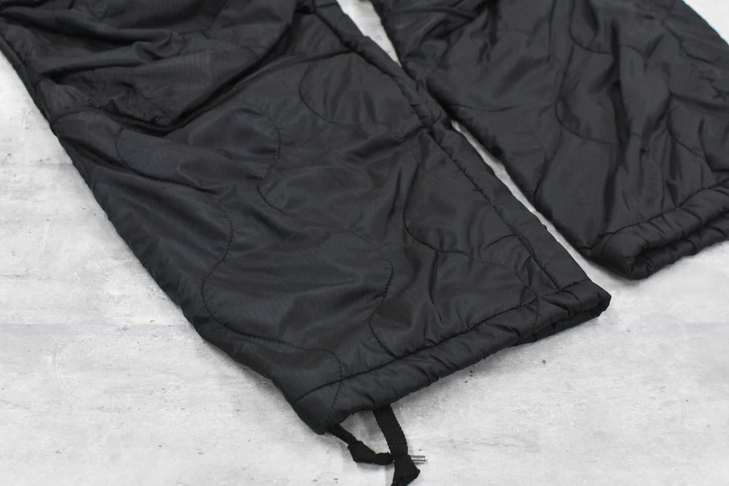 elephant TRIBAL fabrics / Cut Off Quilting Cargo Pants - BLACK