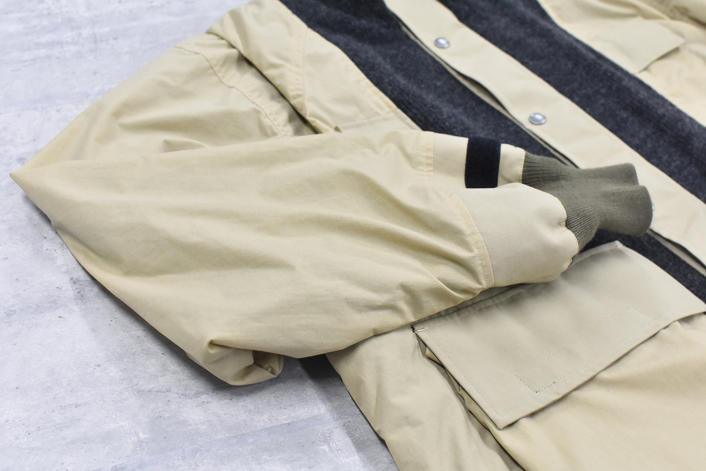 elephant TRIBAL fabrics / Hybrid Mountain JKT - BEIGE