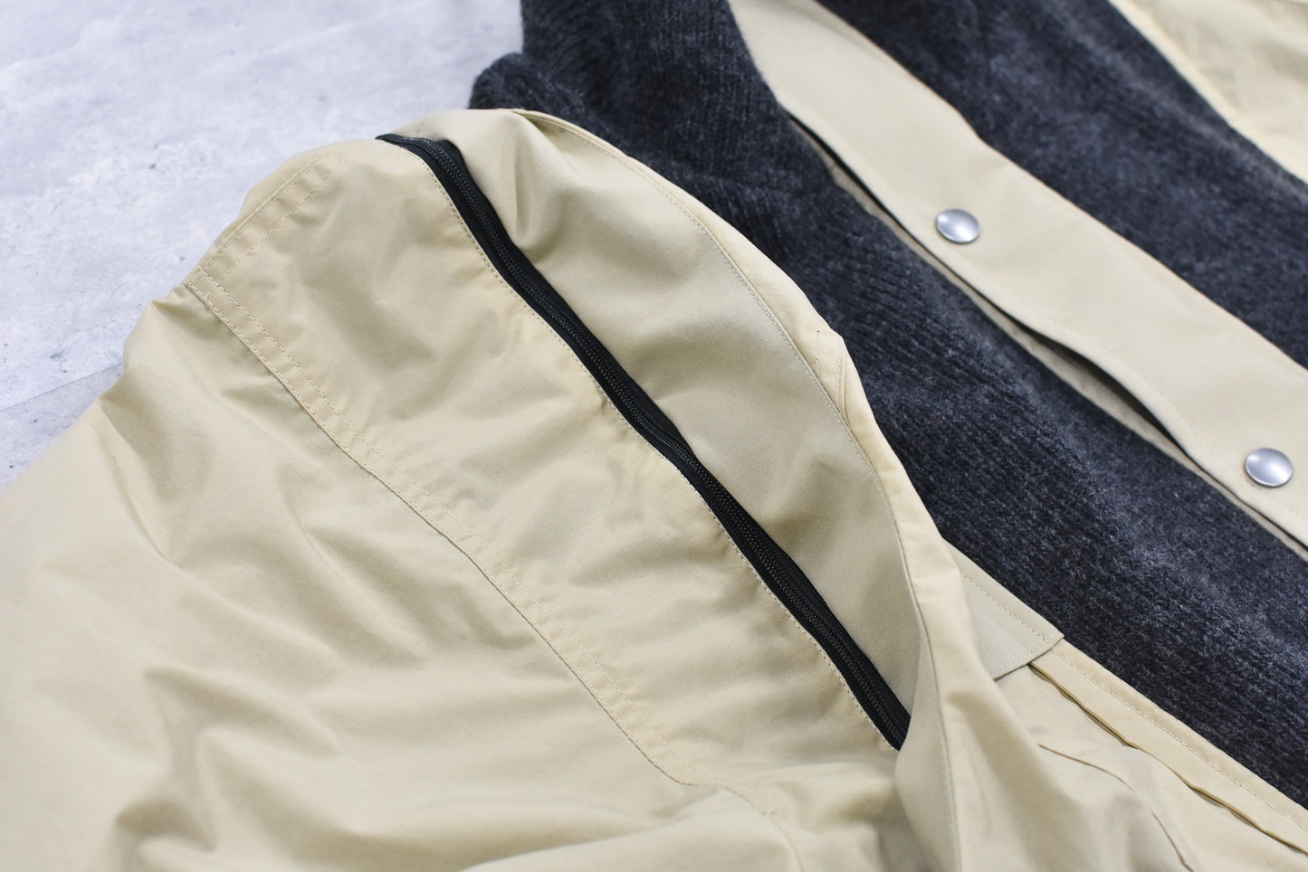 elephant TRIBAL fabrics / Hybrid Mountain JKT - BEIGE