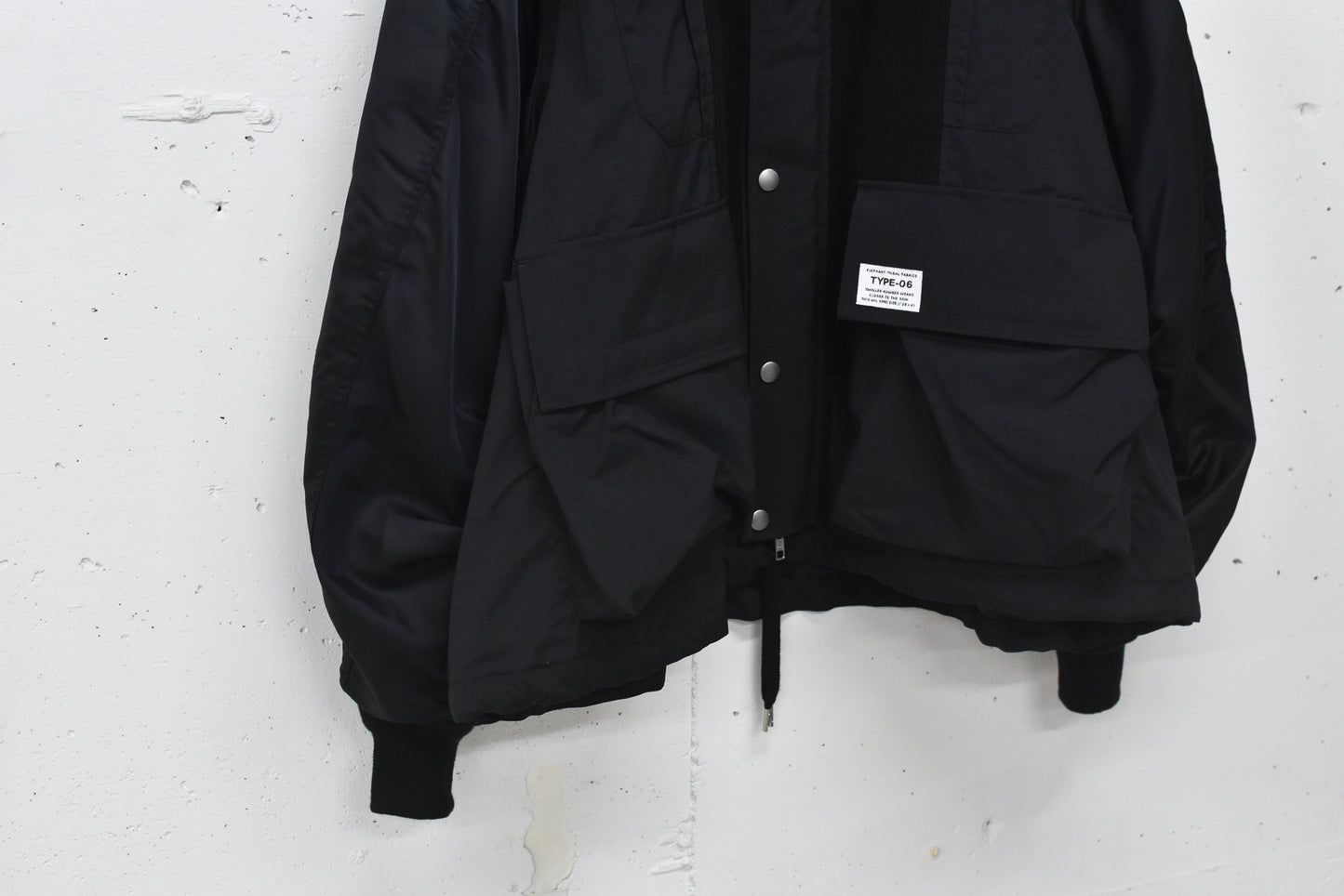 elephant TRIBAL fabrics / Hybrid Mountain JKT - BLACK