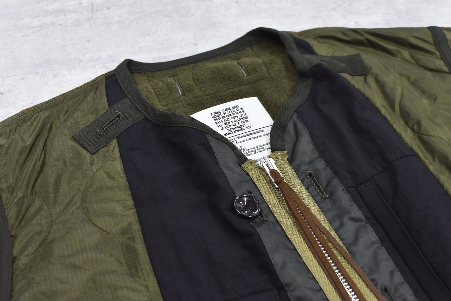 elephant TRIBAL fabrics / Hybrid Quilting Liner - KHAKI
