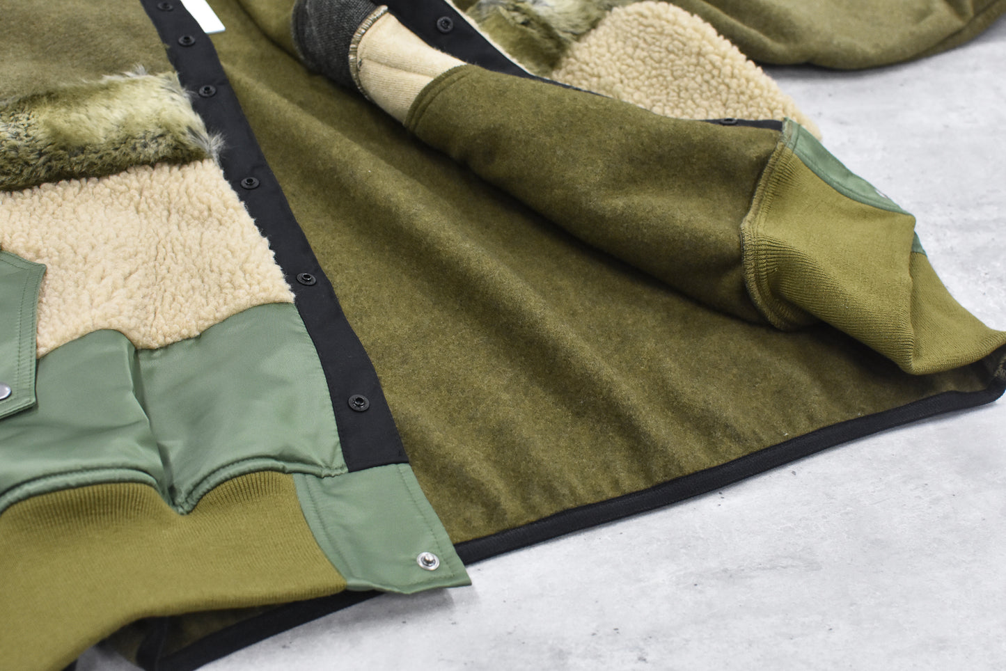elephant TRIBAL fabrics / chaos boa blouson - KHAKI