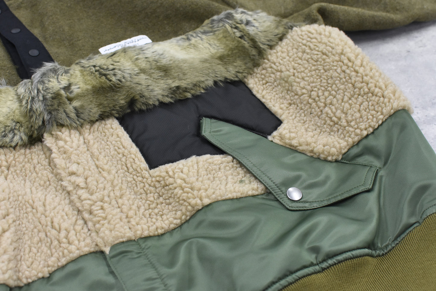elephant TRIBAL fabrics / chaos boa blouson - KHAKI
