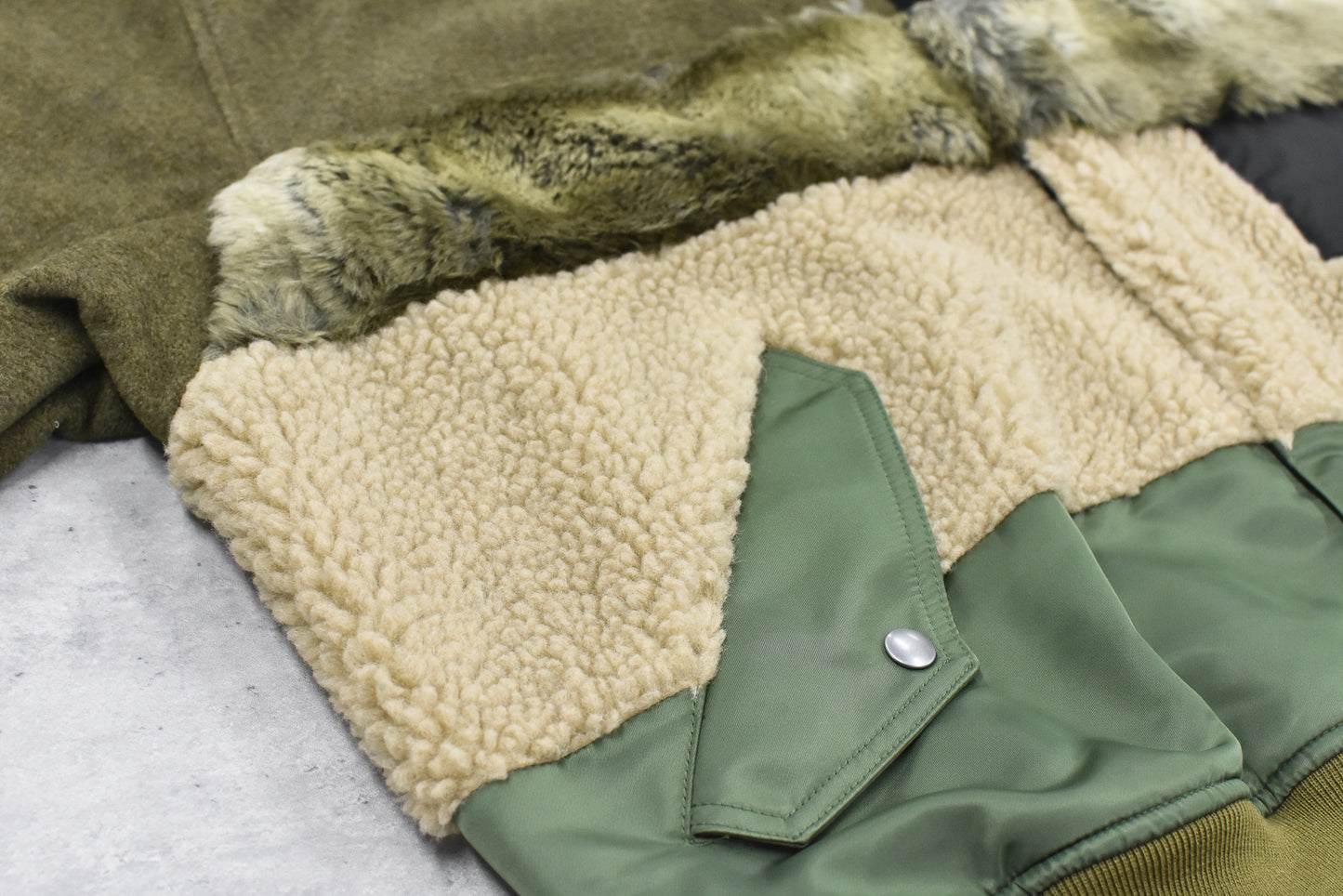 elephant TRIBAL fabrics / chaos boa blouson - KHAKI