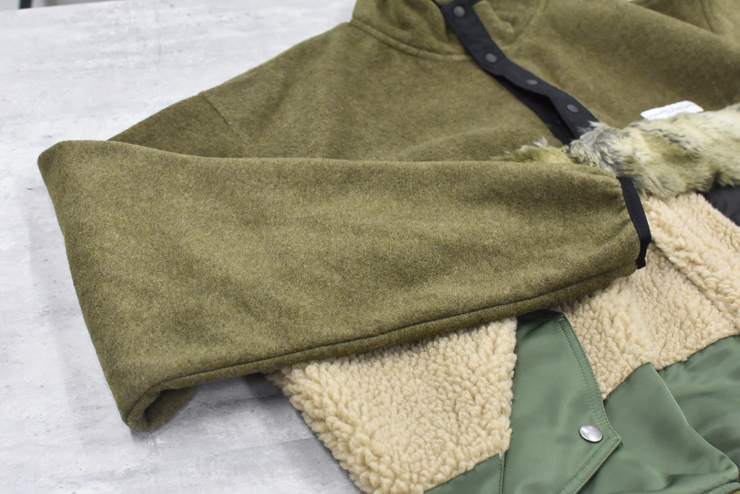 elephant TRIBAL fabrics / chaos boa blouson - KHAKI