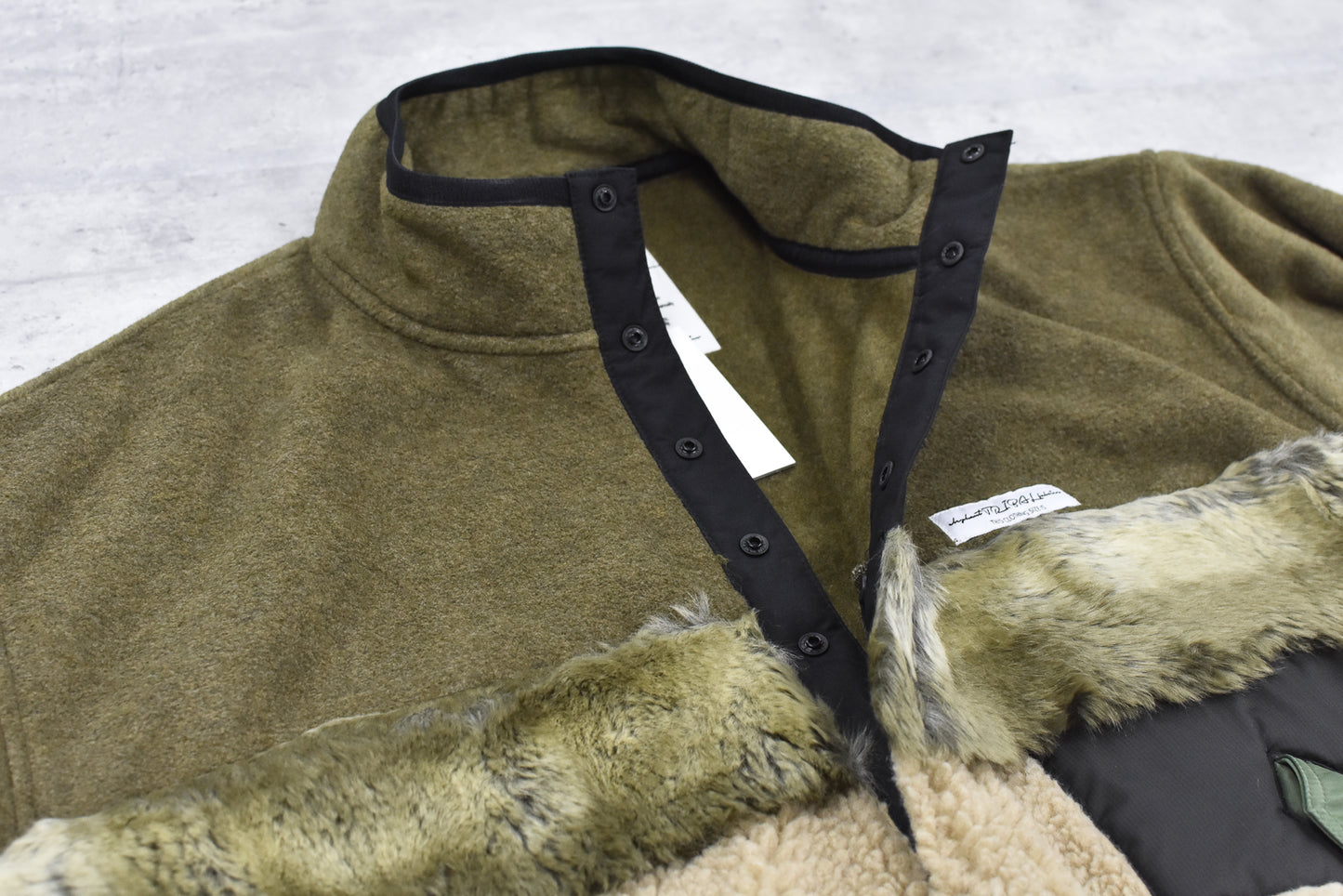 elephant TRIBAL fabrics / chaos boa blouson - KHAKI