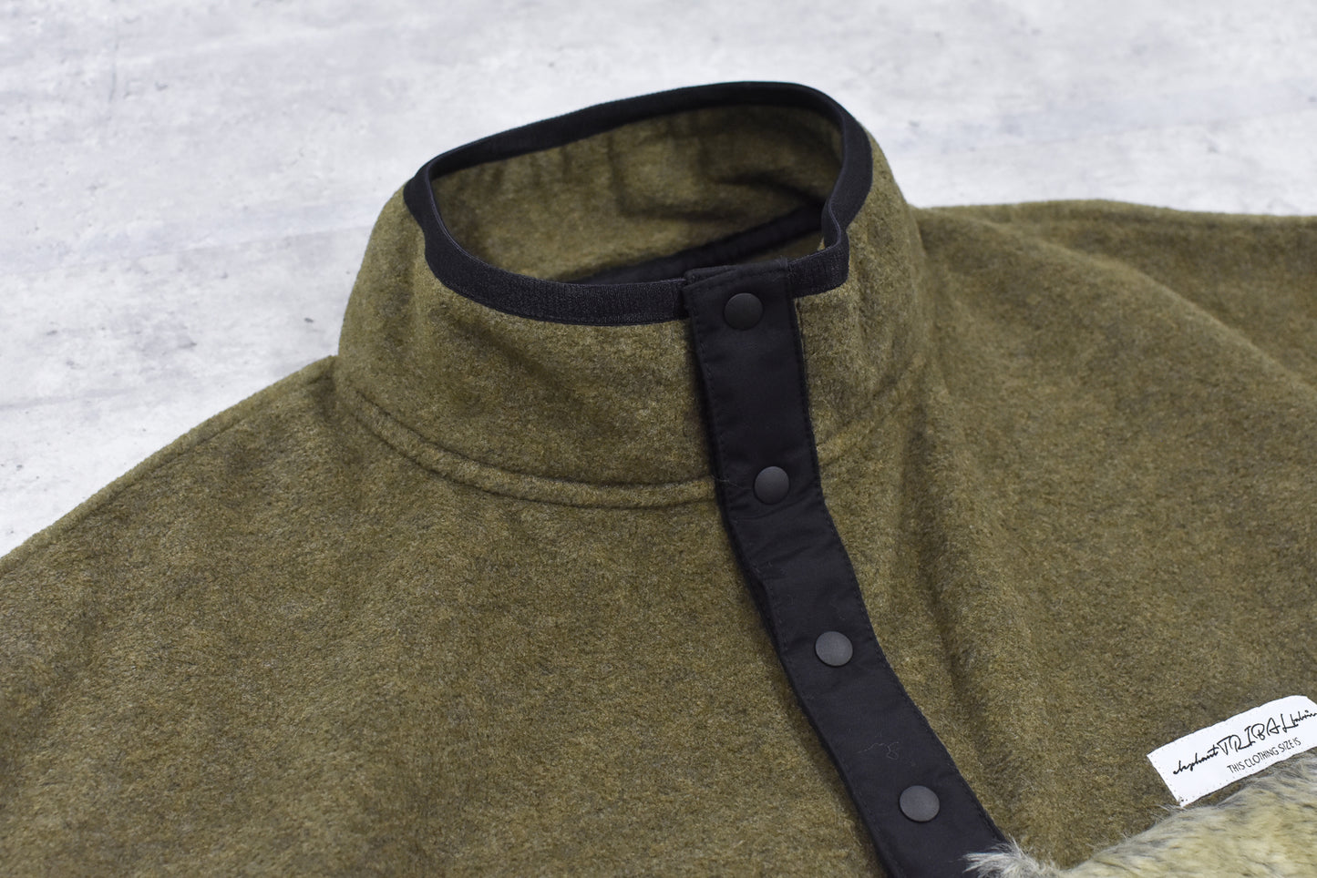 elephant TRIBAL fabrics / chaos boa blouson - KHAKI