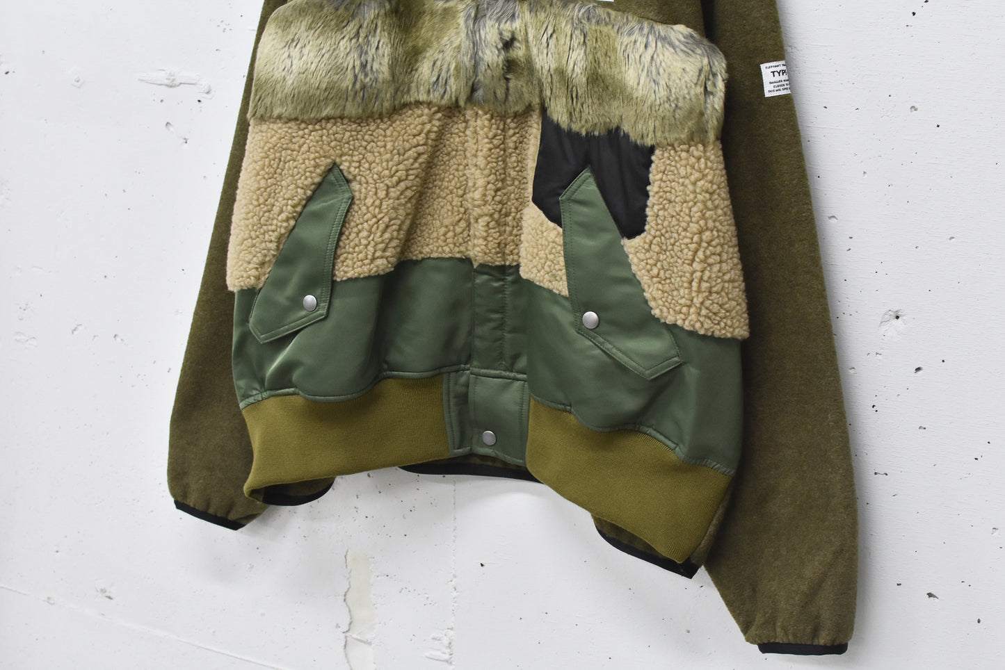 elephant TRIBAL fabrics / chaos boa blouson - KHAKI