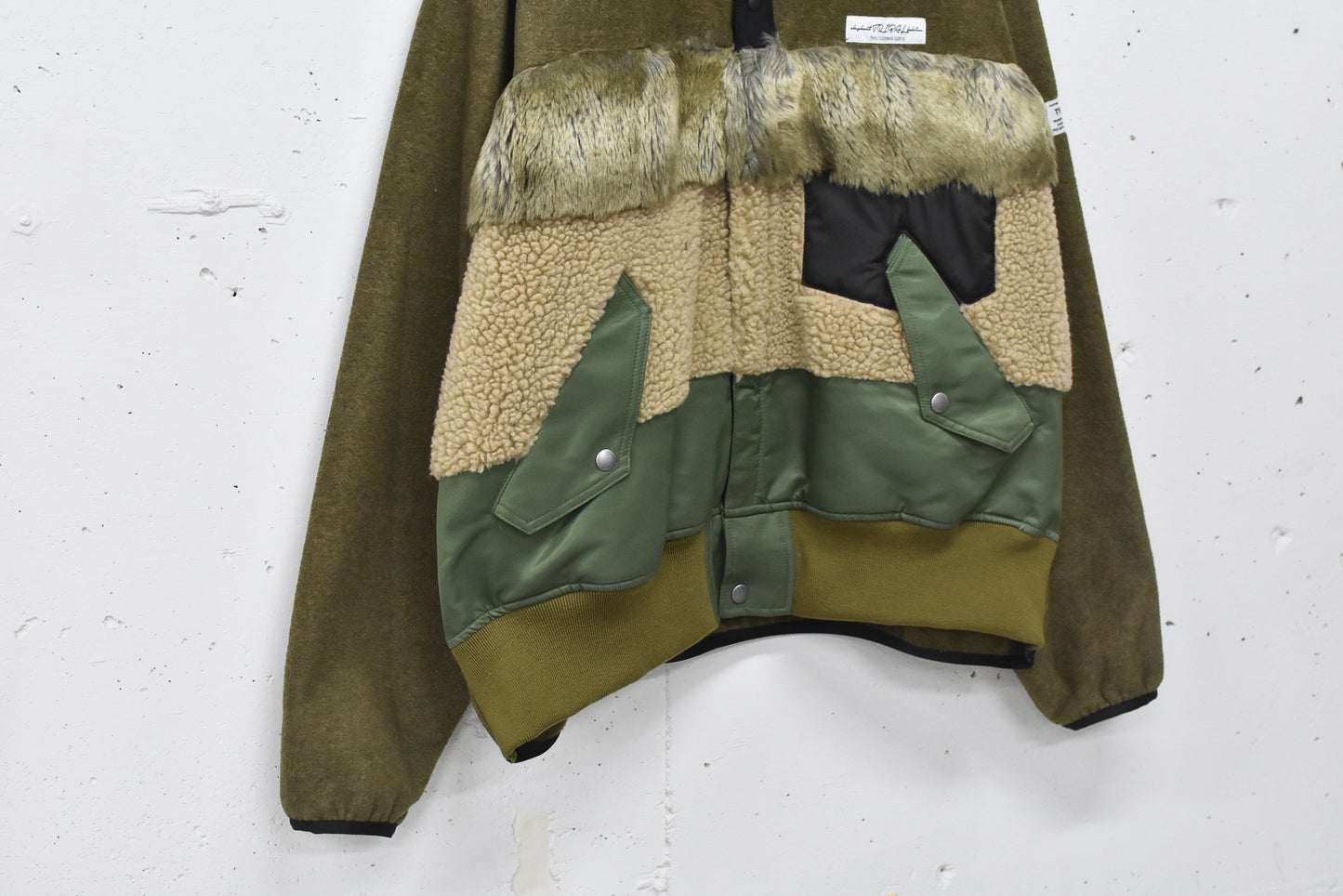 elephant TRIBAL fabrics / chaos boa blouson - KHAKI