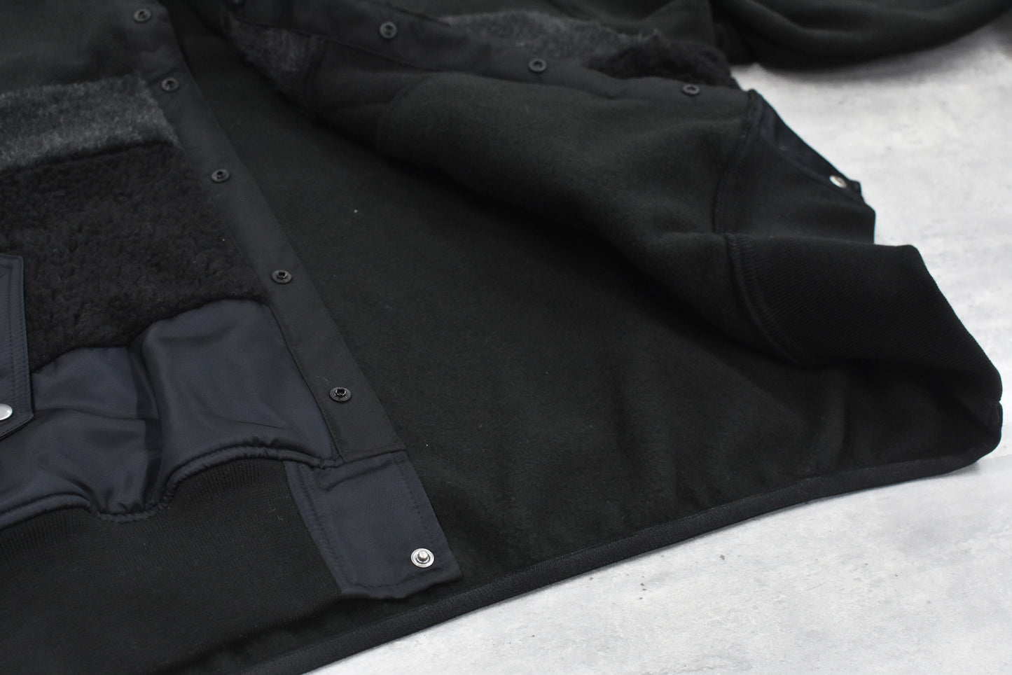 elephant TRIBAL fabrics / chaos boa blouson - BLACK
