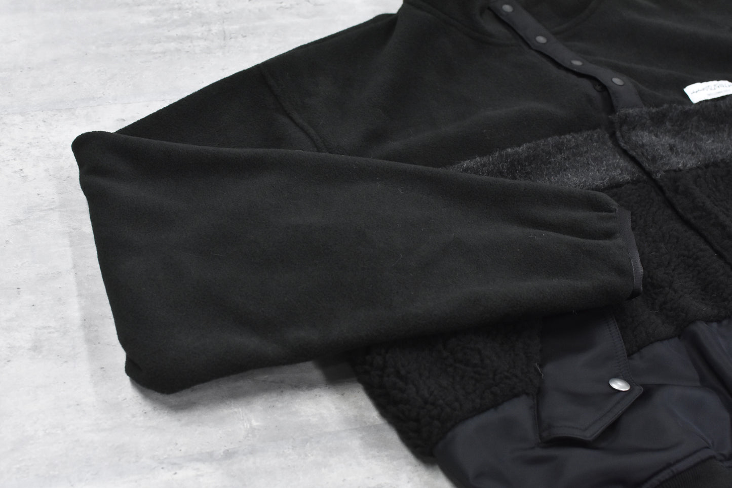 elephant TRIBAL fabrics / chaos boa blouson - BLACK
