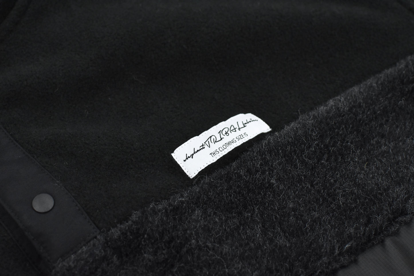 elephant TRIBAL fabrics / chaos boa blouson - BLACK