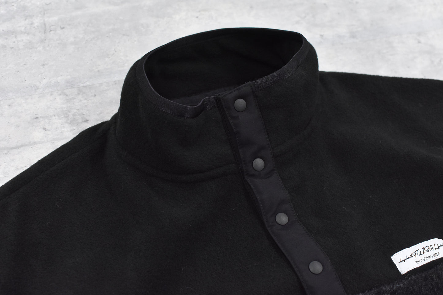 elephant TRIBAL fabrics / chaos boa blouson - BLACK