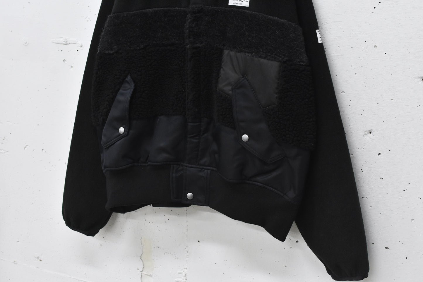 elephant TRIBAL fabrics / chaos boa blouson - BLACK