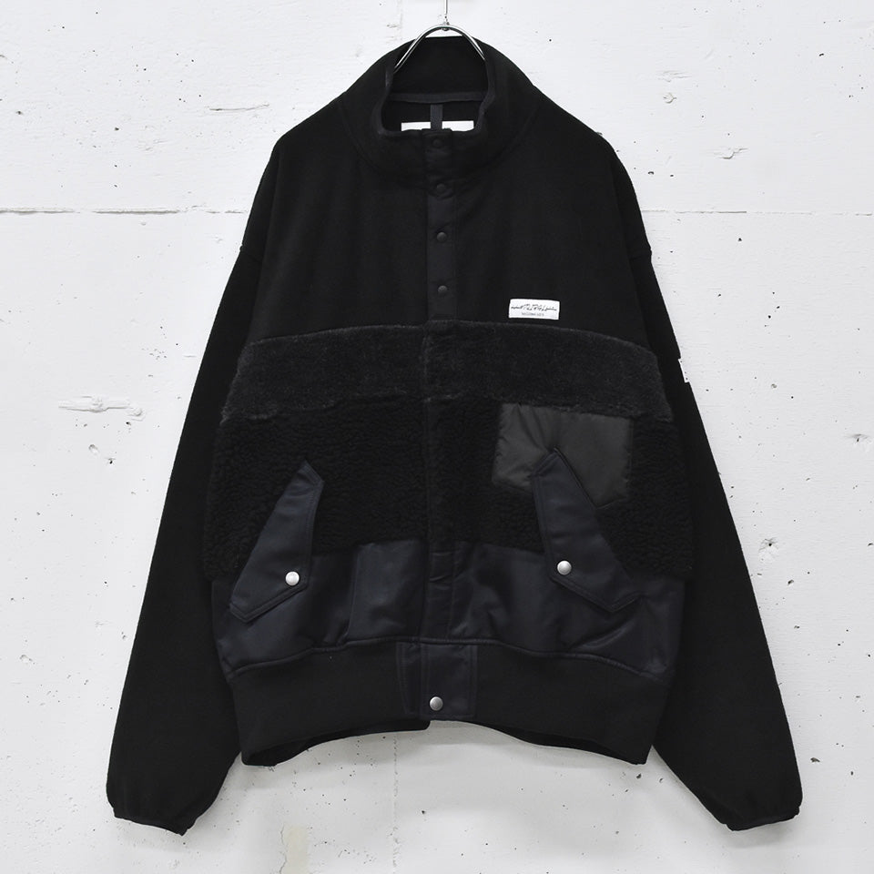 elephant TRIBAL fabrics / chaos boa blouson - BLACK