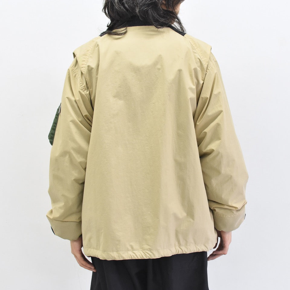 elephant TRIBAL fabrics / Hybrid Mountain JKT - BEIGE
