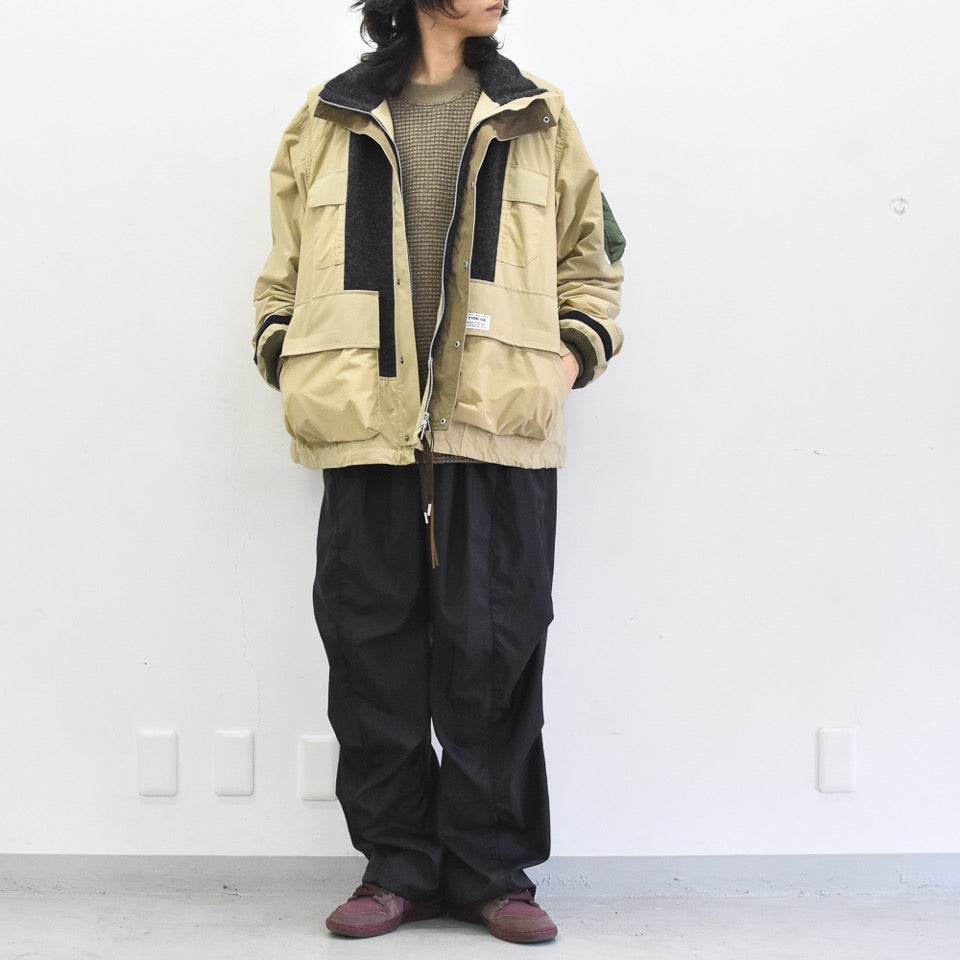 elephant TRIBAL fabrics / Hybrid Mountain JKT - BEIGE