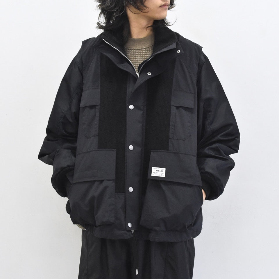 elephant TRIBAL fabrics / Hybrid Mountain JKT - BLACK