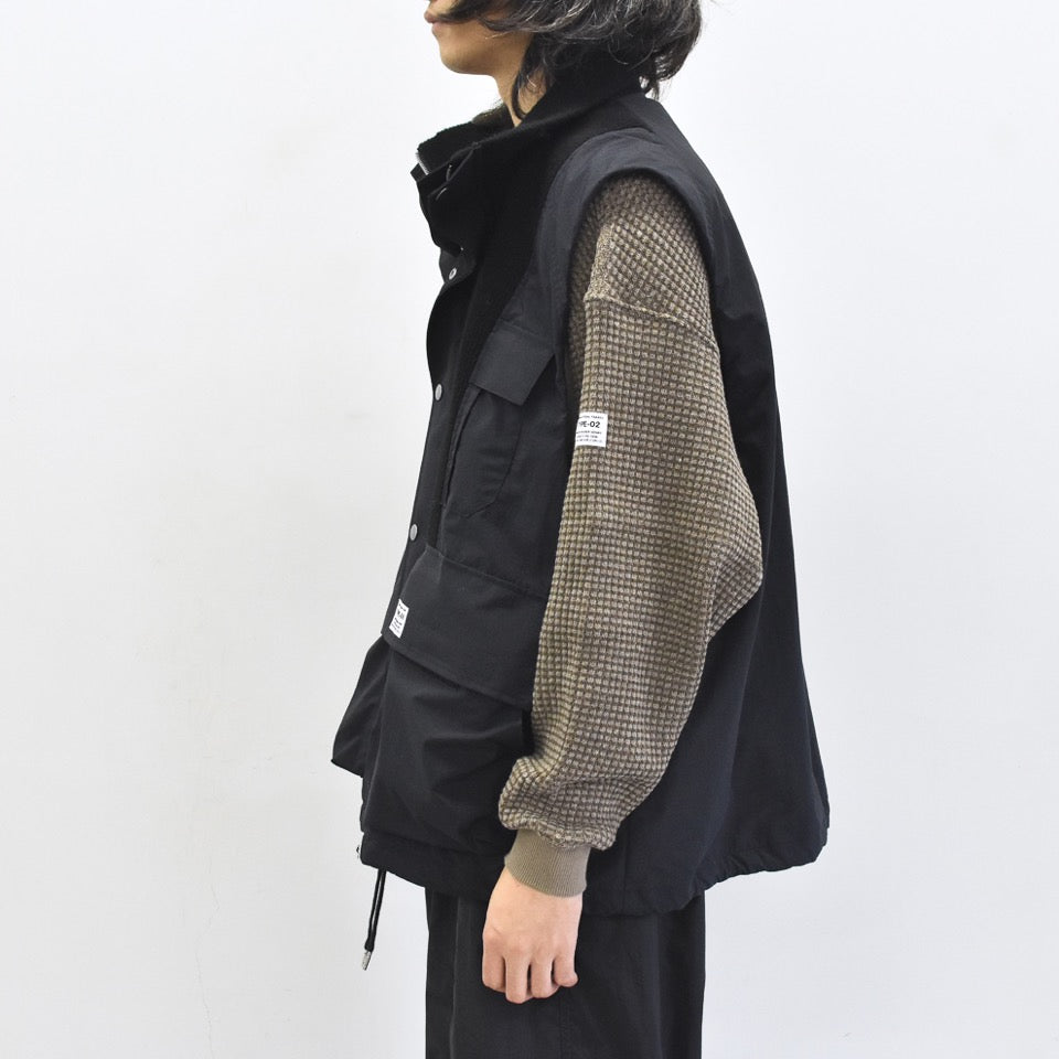 elephant TRIBAL fabrics / Hybrid Mountain JKT - BLACK