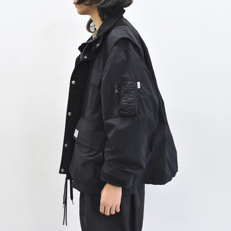elephant TRIBAL fabrics / Hybrid Mountain JKT - BLACK