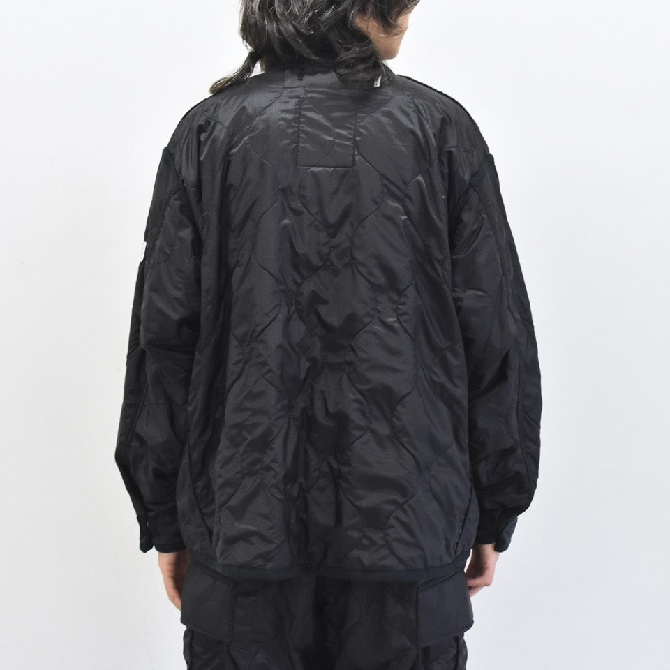 elephant TRIBAL fabrics / Hybrid Quilting Liner - BLACK