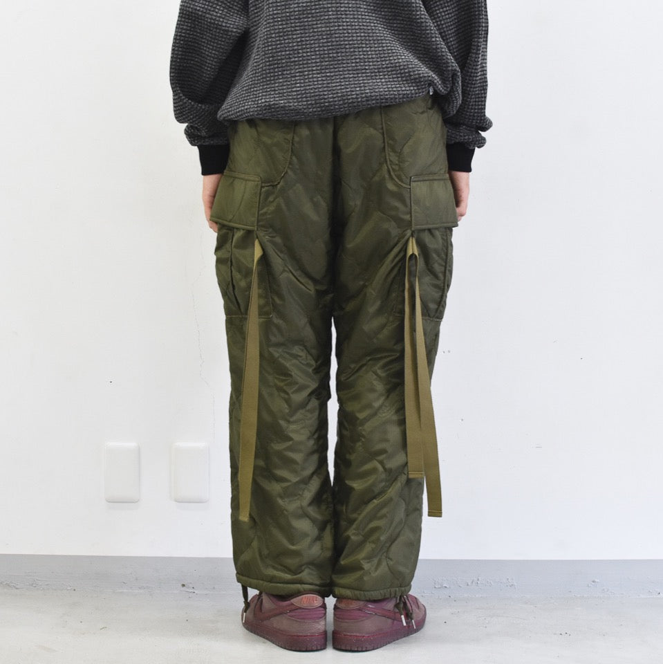 elephant TRIBAL fabrics / Cut Off Quilting Cargo Pants - KHAKI