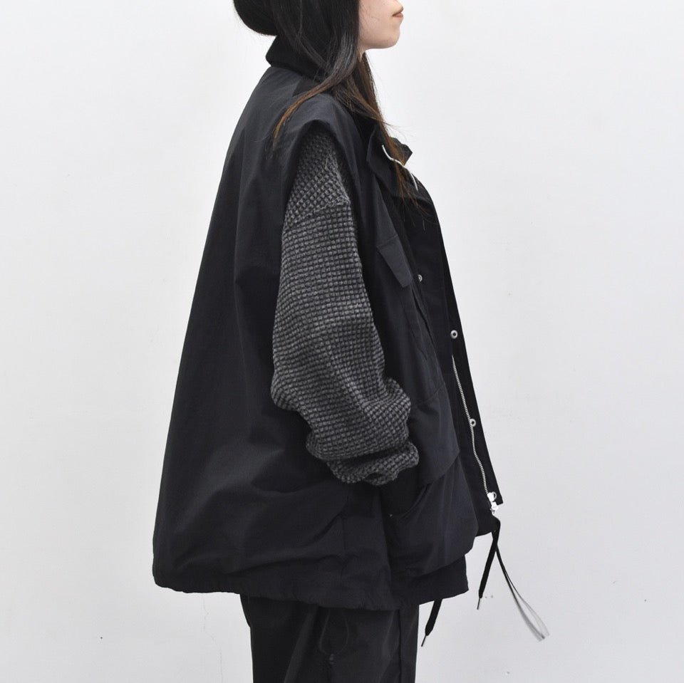 elephant TRIBAL fabrics / Hybrid Mountain JKT - BLACK