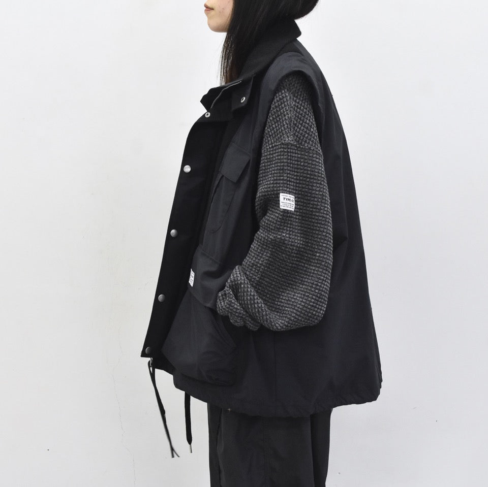 elephant TRIBAL fabrics / Hybrid Mountain JKT - BLACK