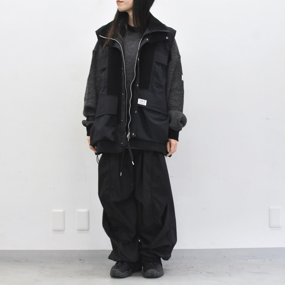 elephant TRIBAL fabrics / Hybrid Mountain JKT - BLACK