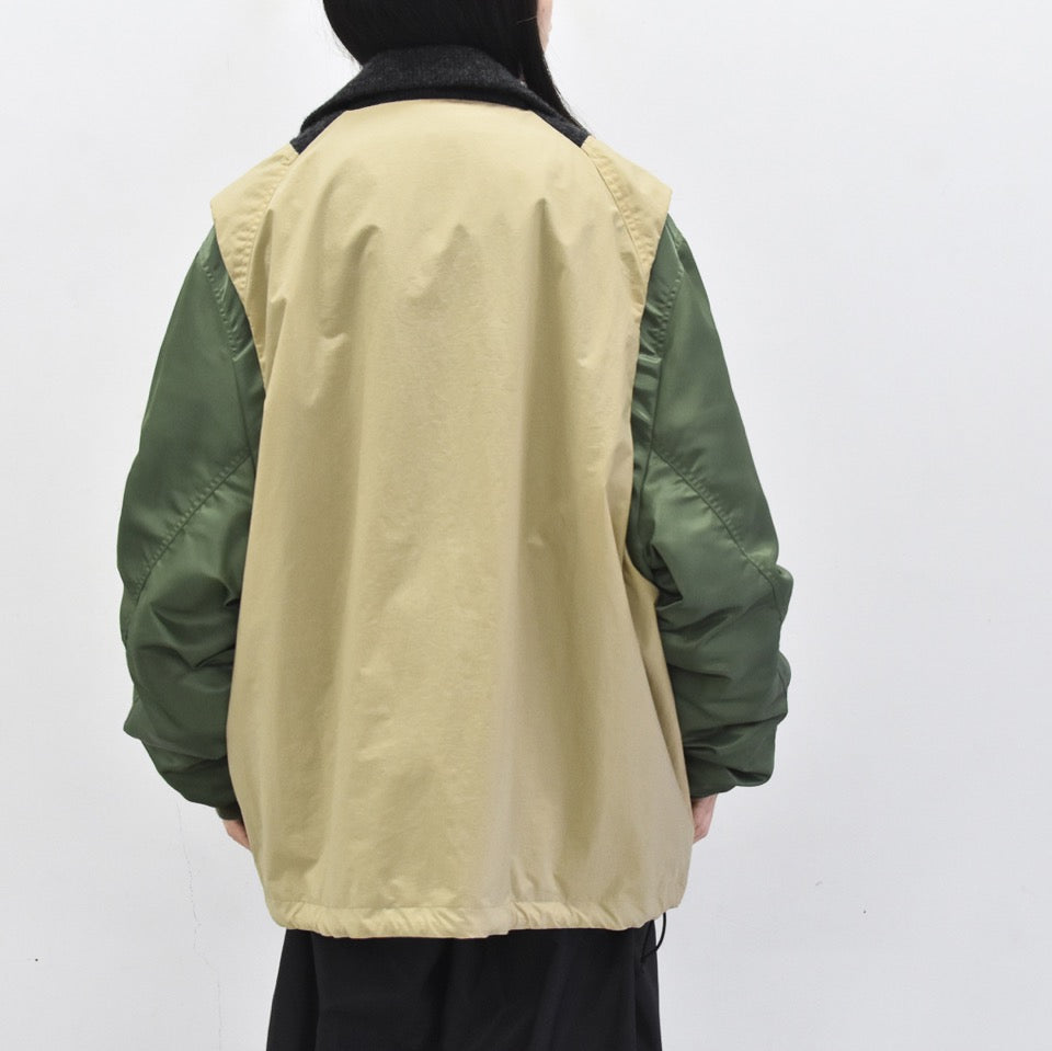 elephant TRIBAL fabrics / Hybrid Mountain JKT - BEIGE
