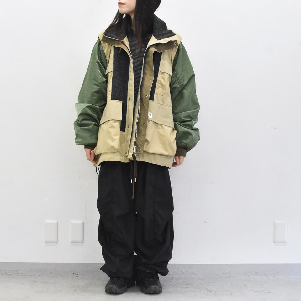 elephant TRIBAL fabrics / Hybrid Mountain JKT - BEIGE