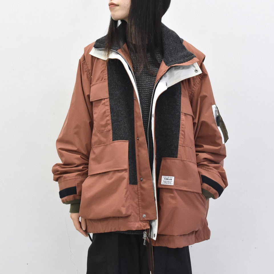 elephant TRIBAL fabrics / Hybrid Mountain JKT - MARSH ROSE