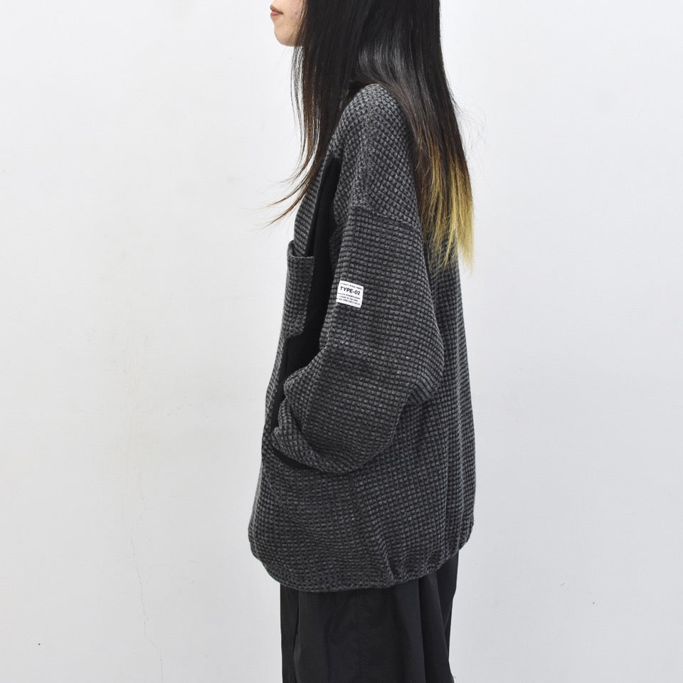 elephant TRIBAL fabrics / Hunting Thermal - GREY BLACK