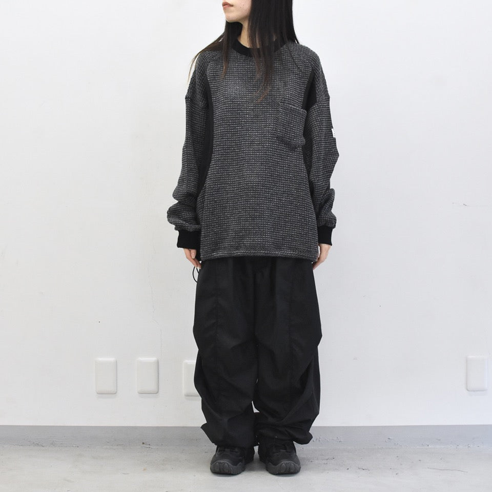 elephant TRIBAL fabrics / Hunting Thermal - GREY BLACK