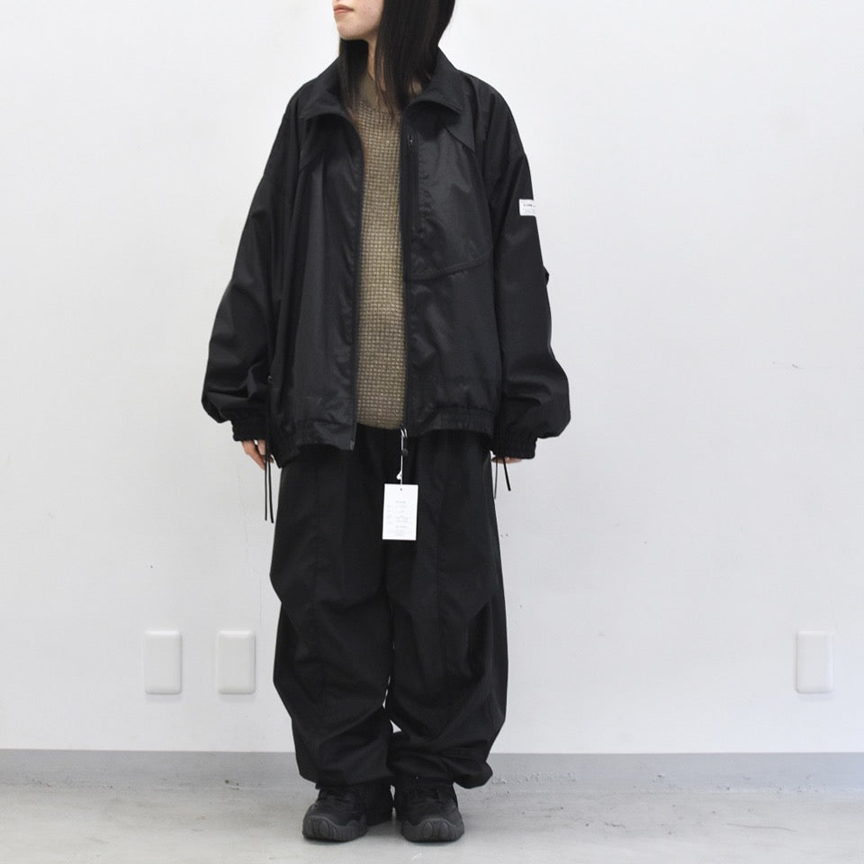 elephant TRIBAL fabrics / 3D Snow Camo Nylon Pants - BLACK