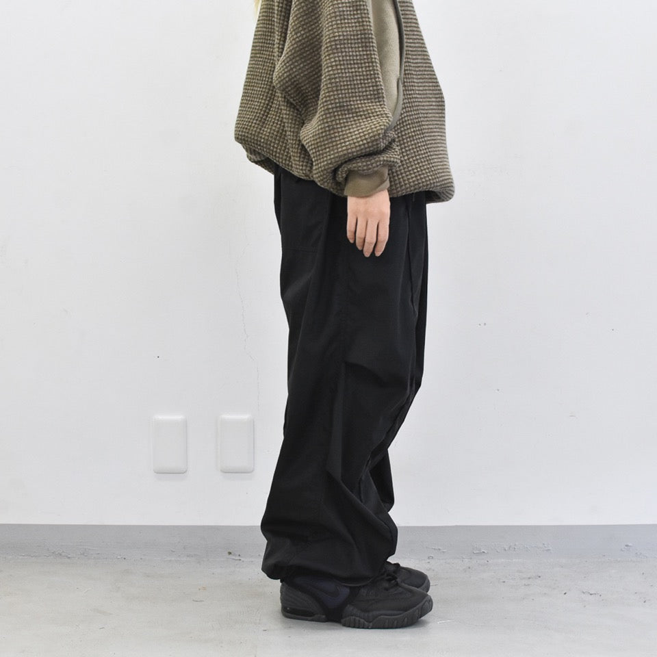 elephant TRIBAL fabrics / 3D Snow Camo Nylon Pants - BLACK