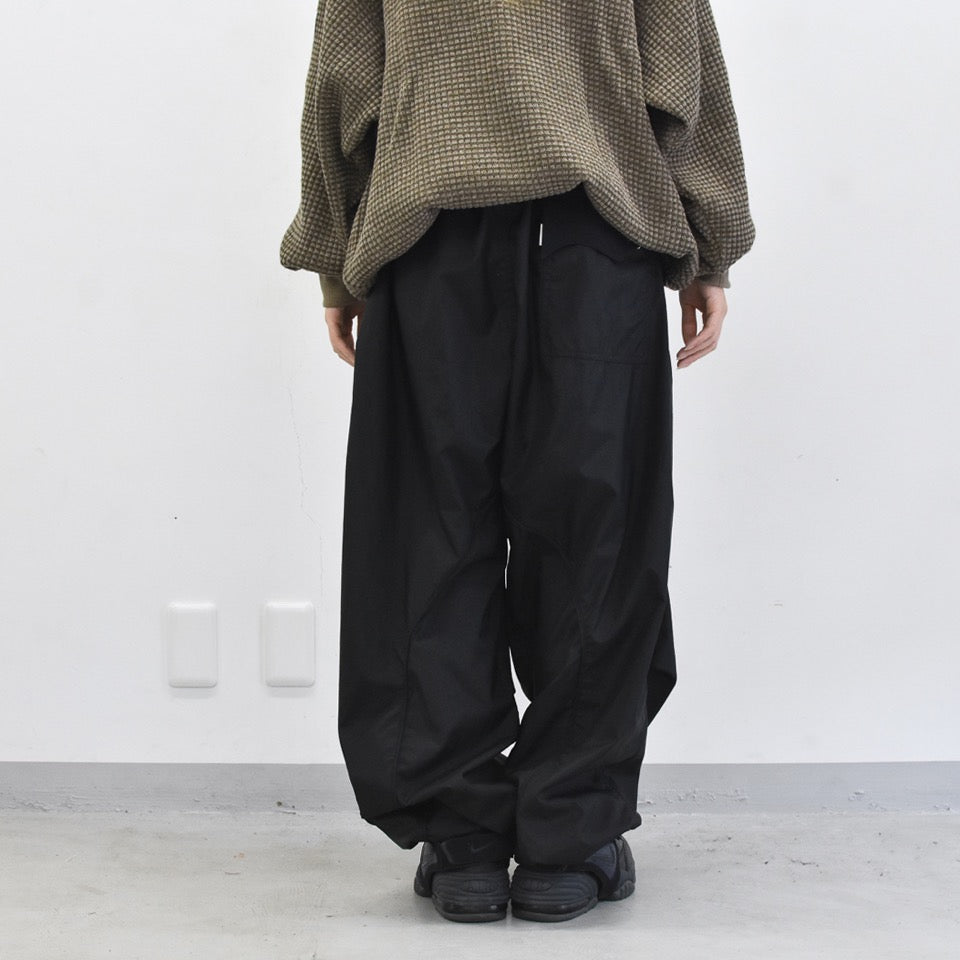 elephant TRIBAL fabrics / 3D Snow Camo Nylon Pants - BLACK
