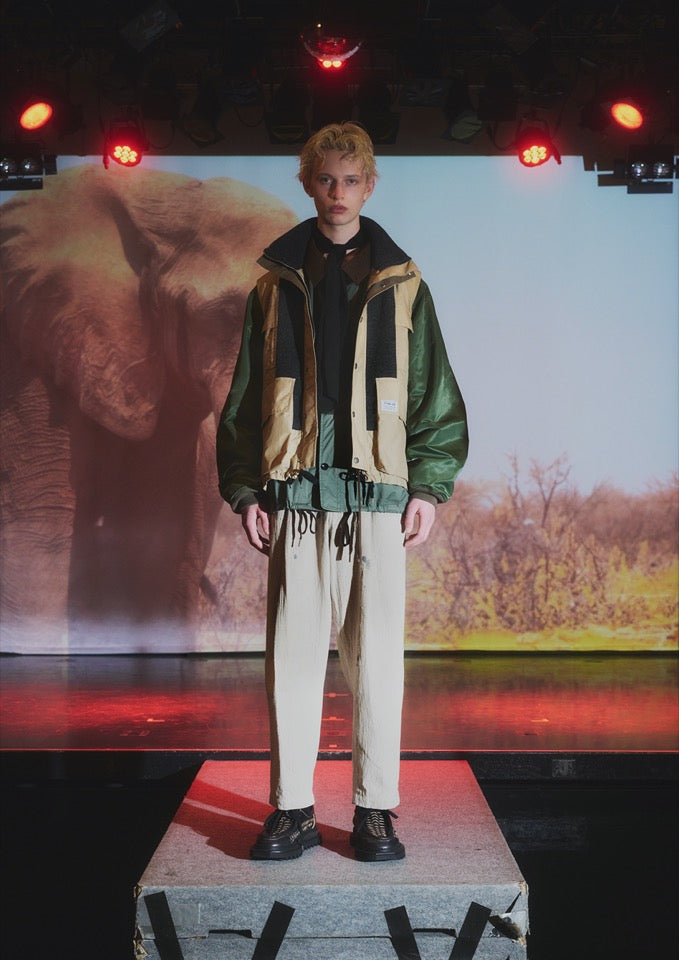 elephant TRIBAL fabrics / Hybrid Mountain JKT - BEIGE