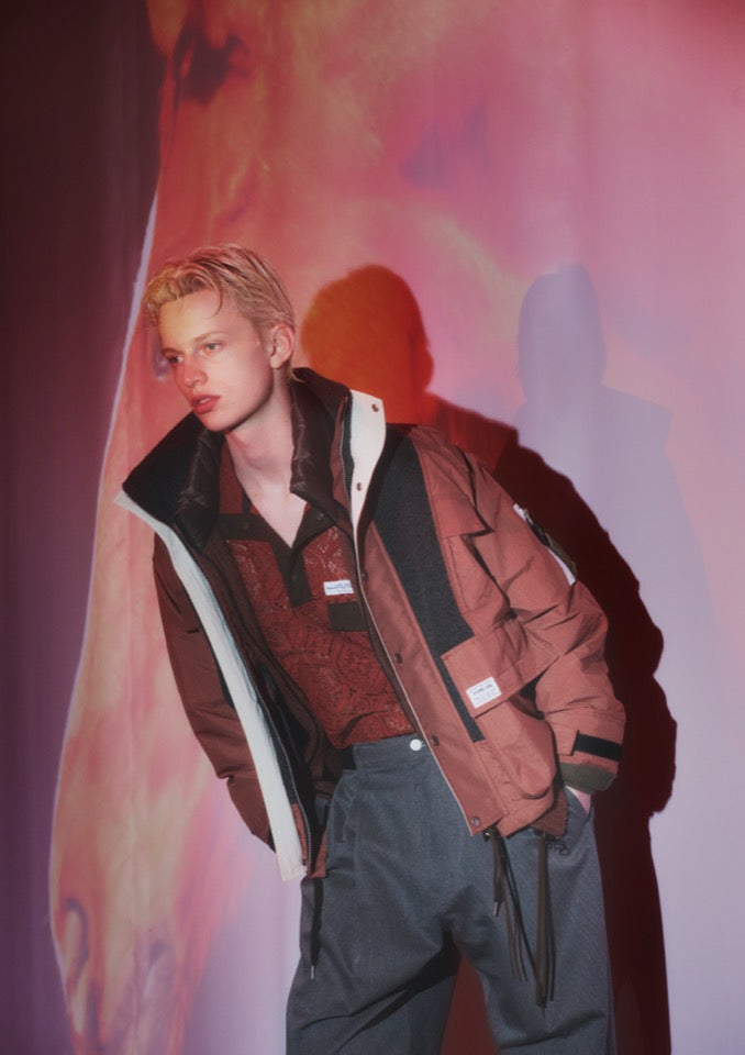 elephant TRIBAL fabrics / Hybrid Mountain JKT - BLACK