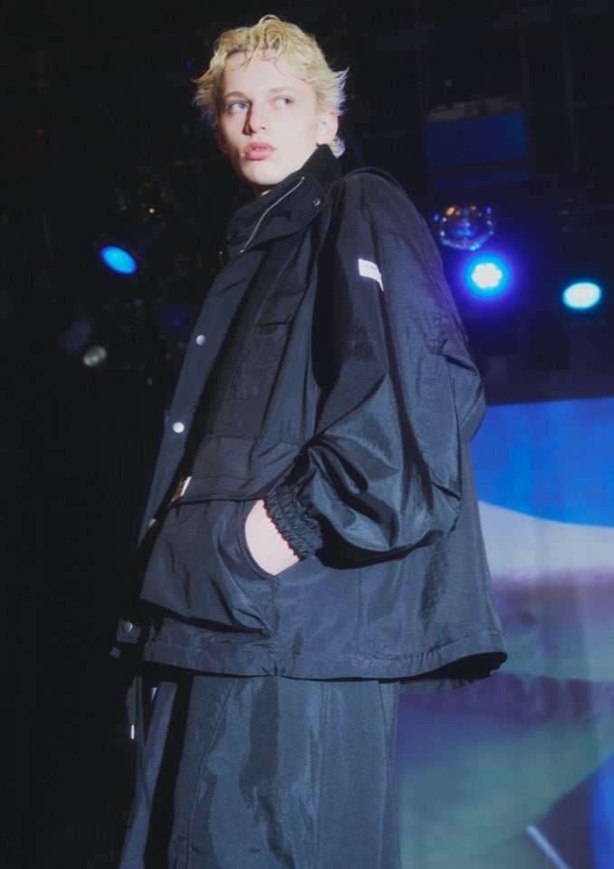 elephant TRIBAL fabrics / Hybrid Mountain JKT - BLACK