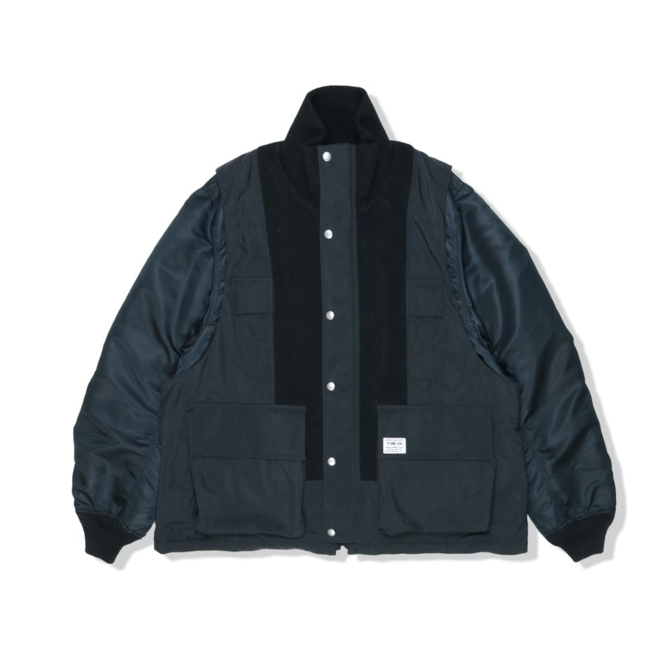 elephant TRIBAL fabrics / Hybrid Mountain JKT - BLACK