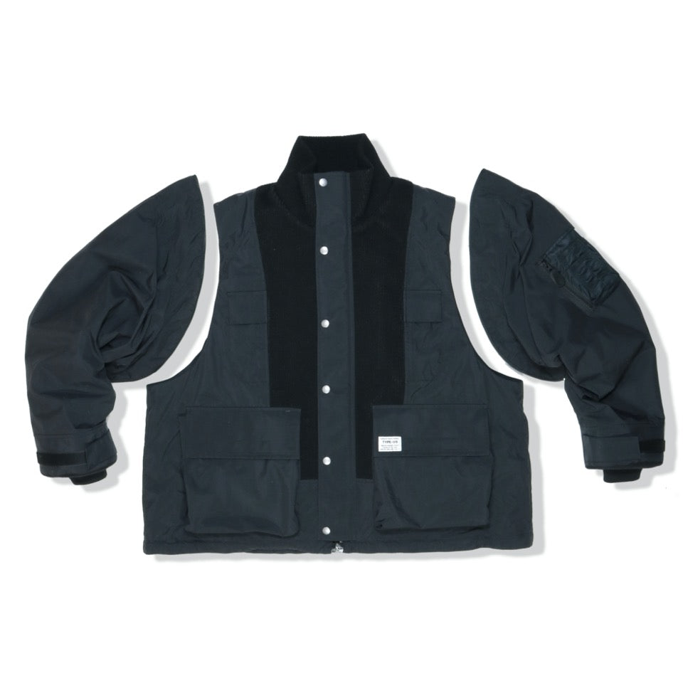 elephant TRIBAL fabrics / Hybrid Mountain JKT - BLACK