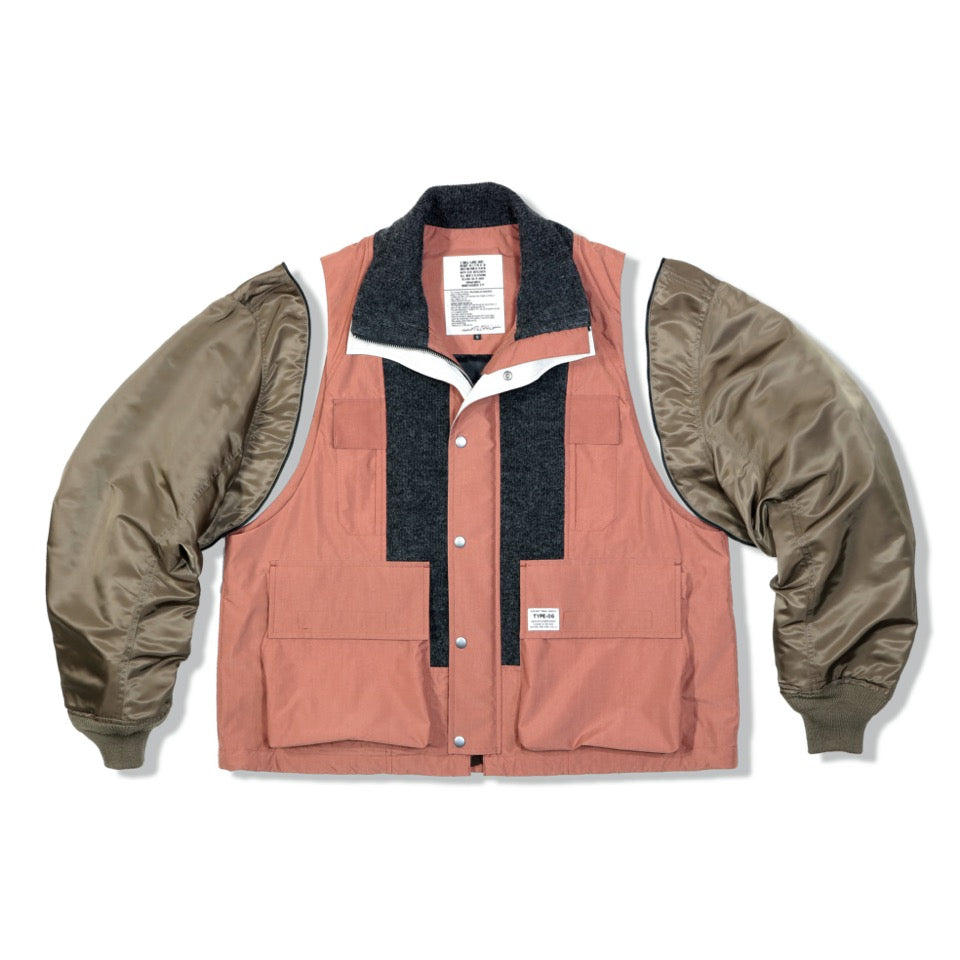 elephant TRIBAL fabrics / Hybrid Mountain JKT - MARSH ROSE