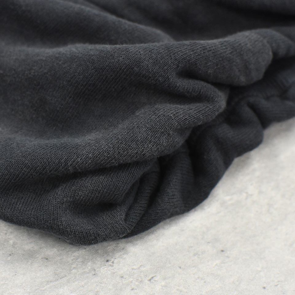 THE JEAN PIERRE / Pigmentdye Dove Turtle Sweat Shirt - FADE BLACK